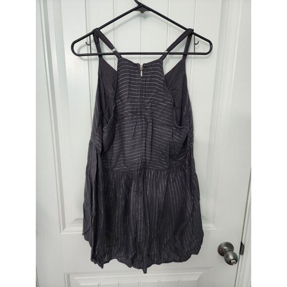 NEW! Torrid Metallic Pinstripe Challlis Babydoll Top, NWT, Plus Size 0 - Picture 5 of 5